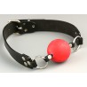 Red Ball Gag with Leather Strap